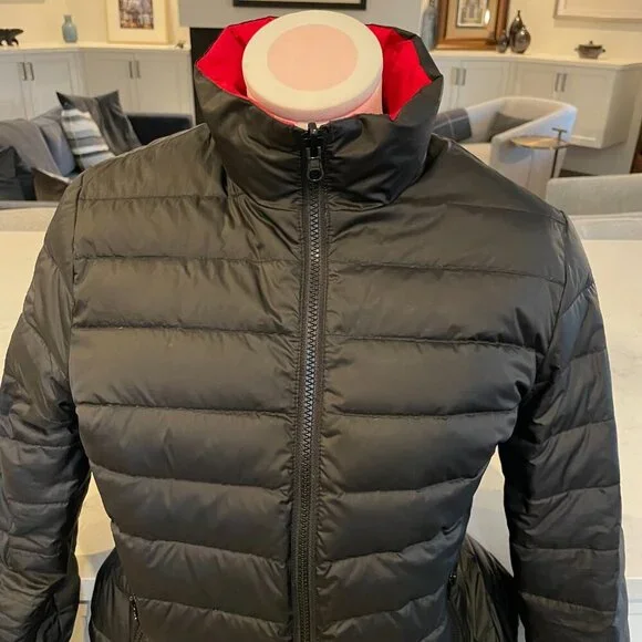 HBC Official Outfitter 2014 Olympics Reversible Down Puffer Jacket Red Black M - Picture 8 of 16